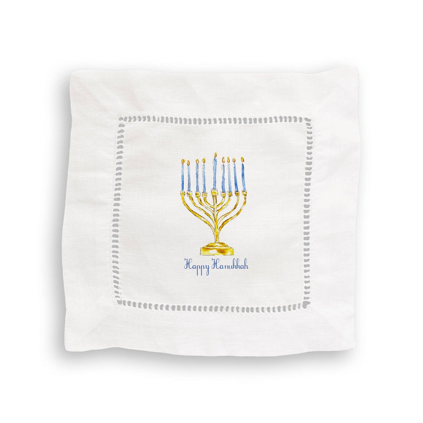 Menorah with Happy Hanukkah