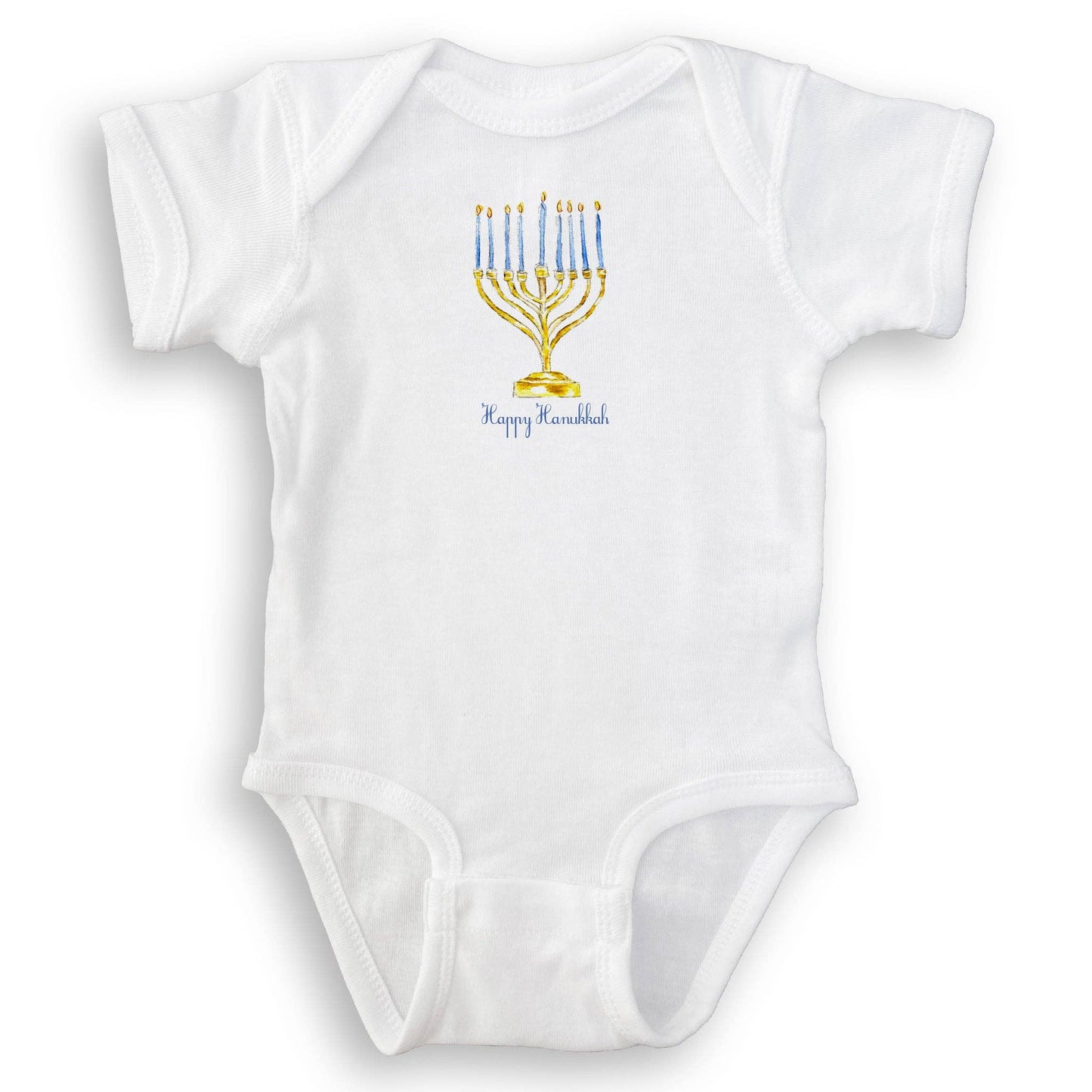 Menorah with Happy Hanukkah