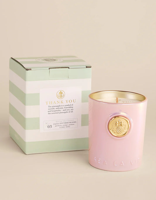 Spartina Sea La Vie Candle - 9.5oz Thank You/Pineapple - Southern Blooms Fragrance