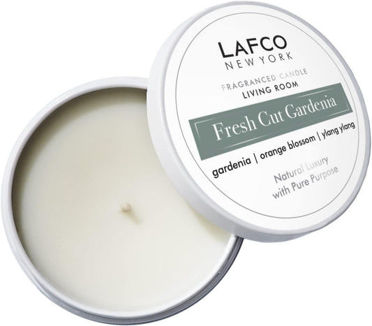 Lafco Fragranced Travel Candle 4.0oz - Fresh Cut Gardenia