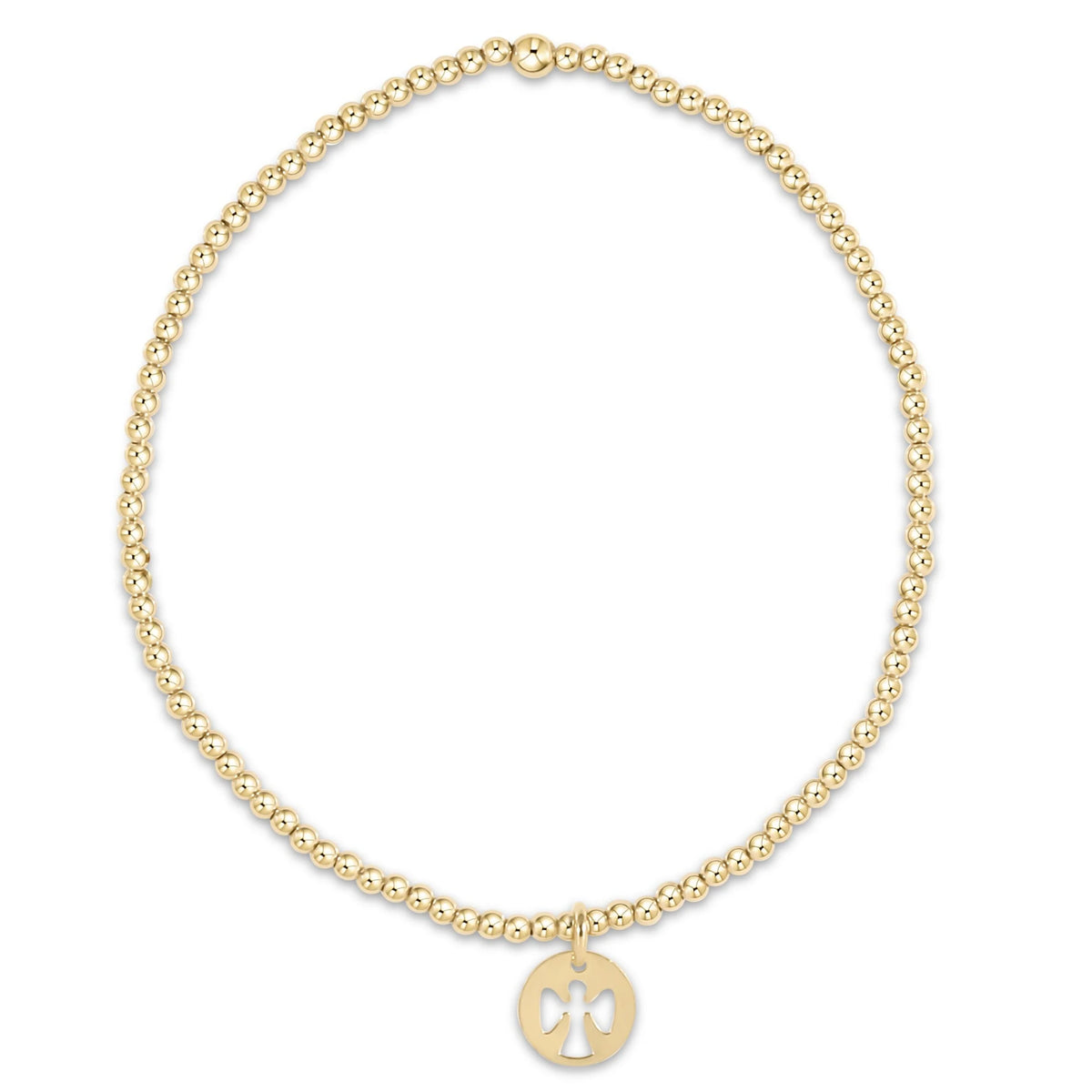 Enewton Jewlery - Egirl Classic Gold 2mm Bracelet - Guardian Angel - Small Gold Disc