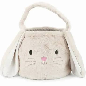 Mon Ami - Fluffy Bunny Basket - Tan