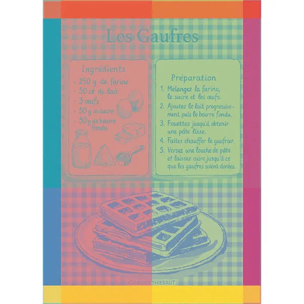Garnier-Thiebaut - Les Gaufres Gourmand Jacquard Kitchen Towel
