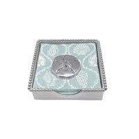 Mariposa Sand Dollar Beaded Napkin Box