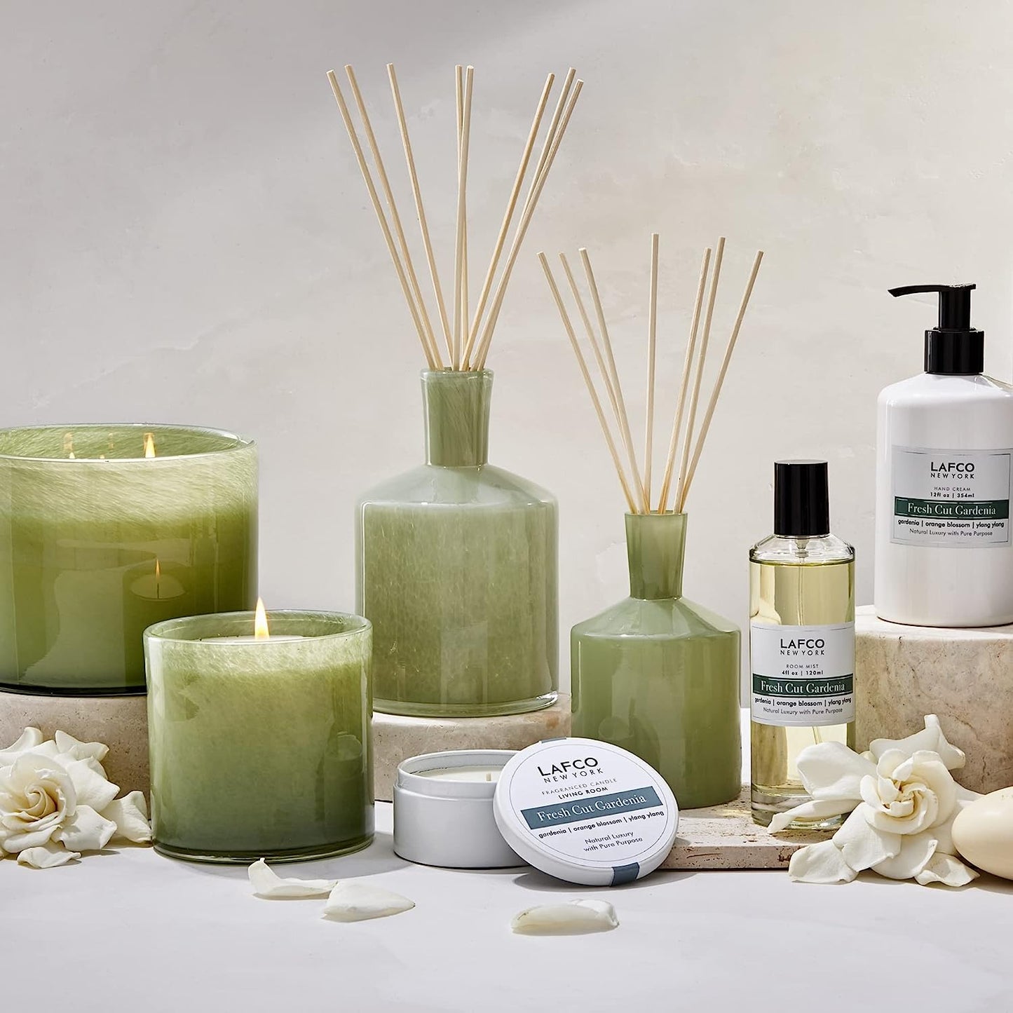 Lafco Fragranced Travel Candle 4.0oz - Fresh Cut Gardenia