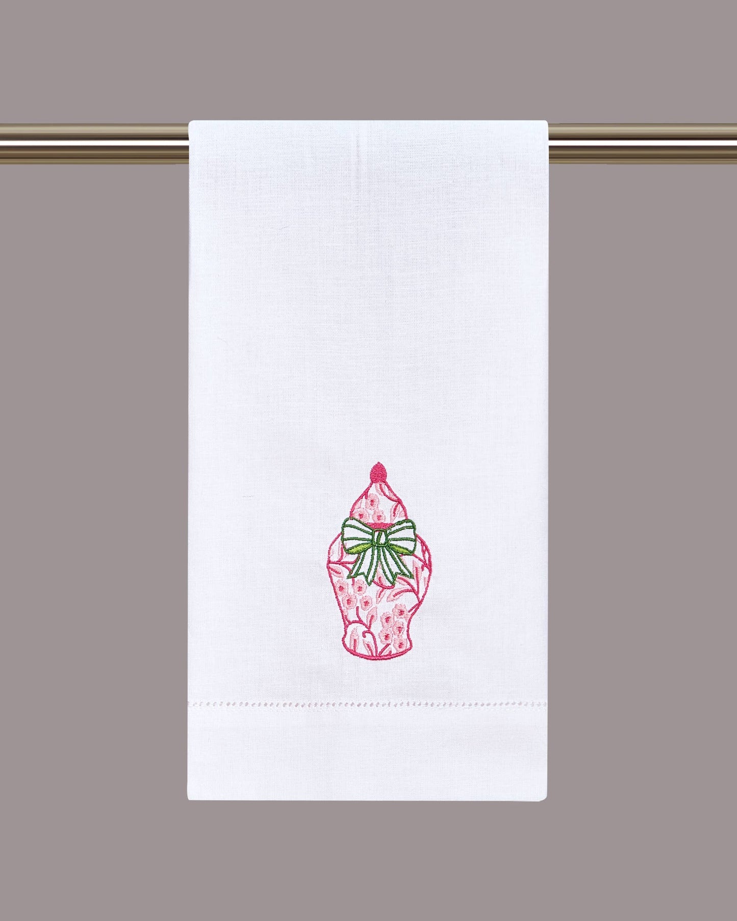 Peking Handicraft -nPink Chinoiserie Guest Towel