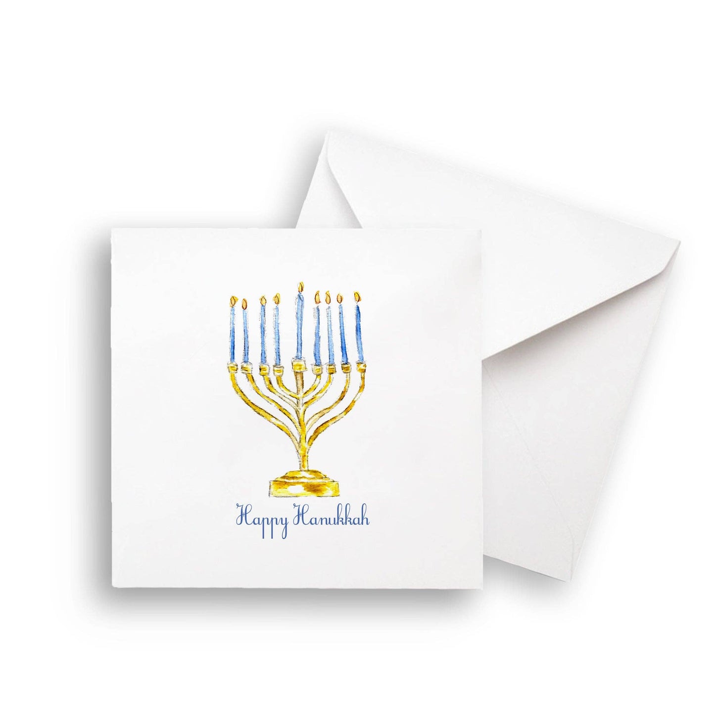 Menorah with Happy Hanukkah