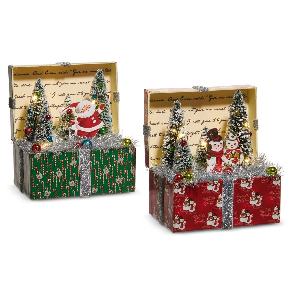Raz Imports - 7” Lighted The Magic of Christmas Vignette Box
