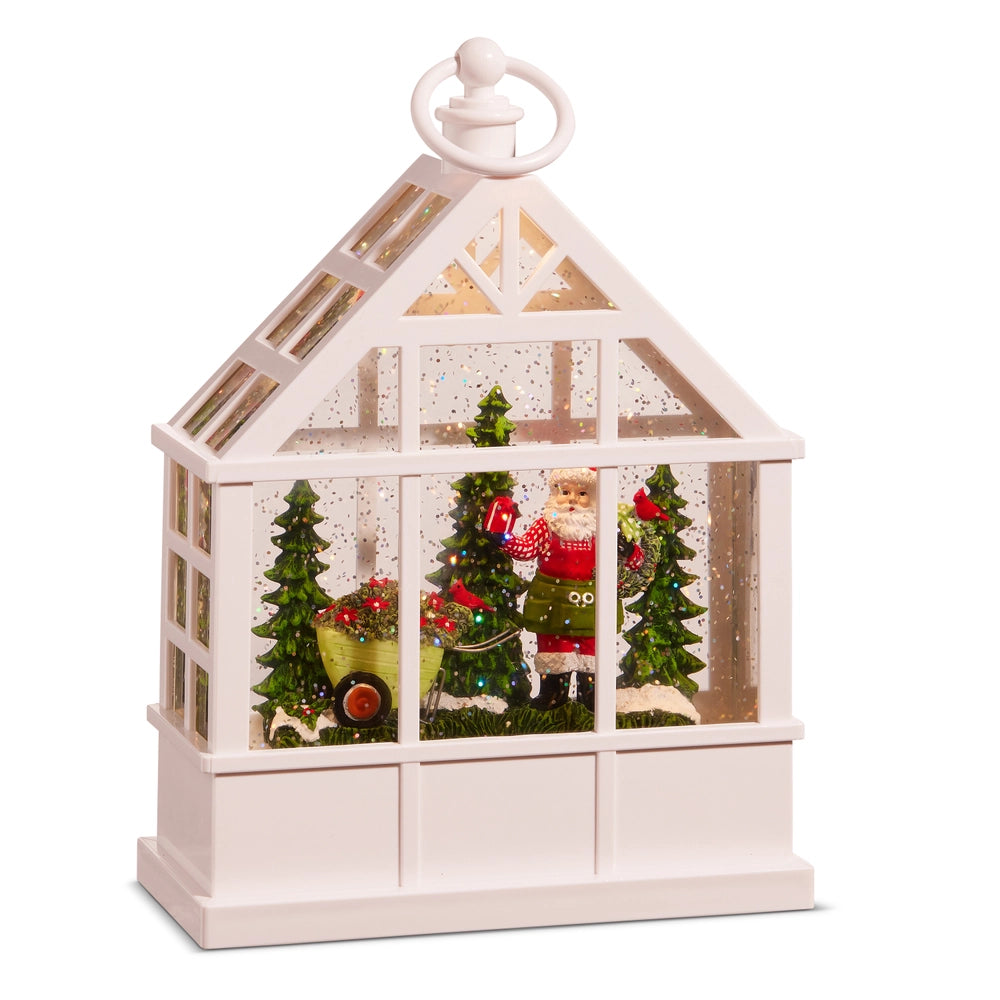 Raz Imports - Garden Santa Lighted Water Greenhouse