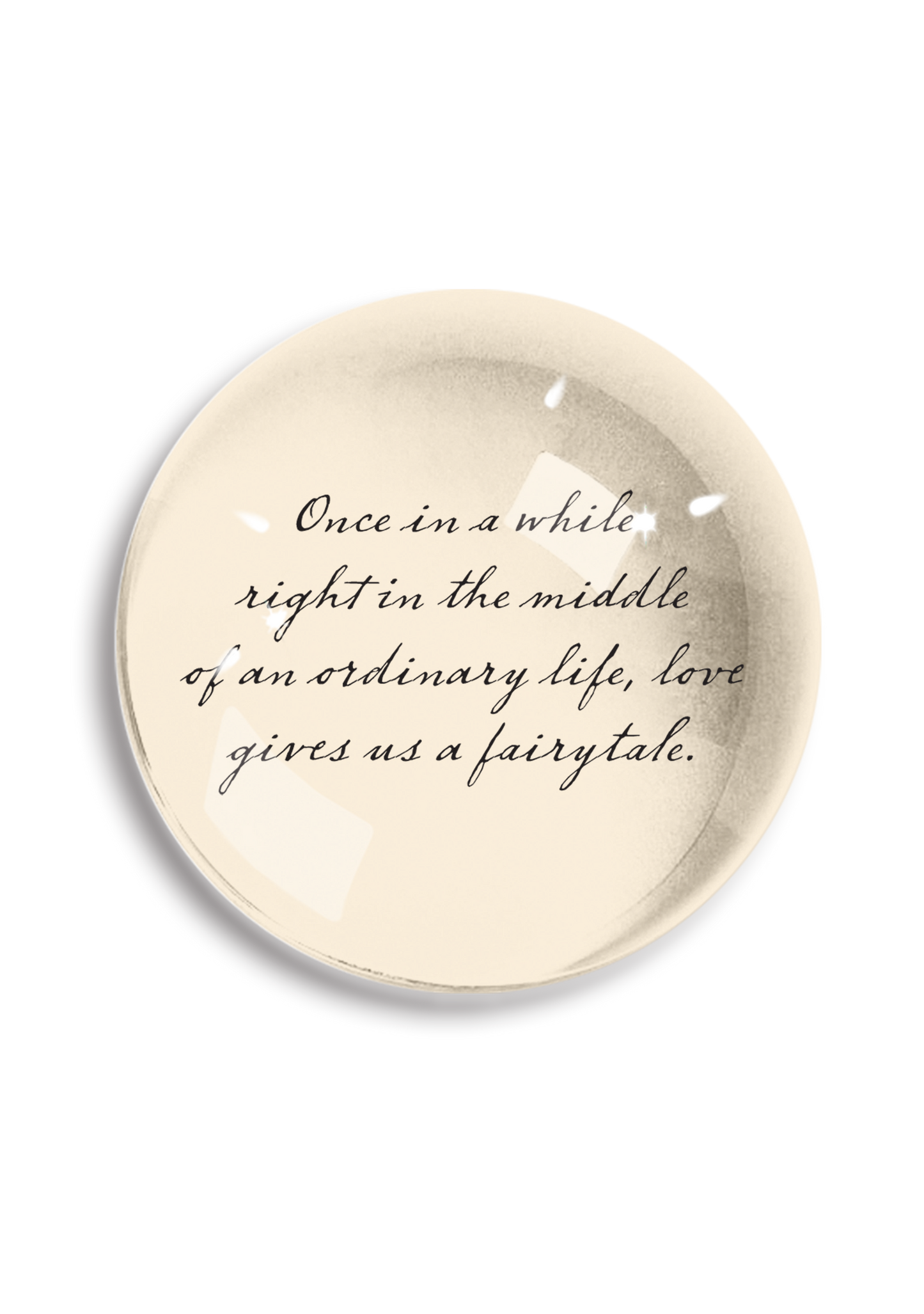 Once in a While Crystal Dome Paperweight// Min. Case of 2