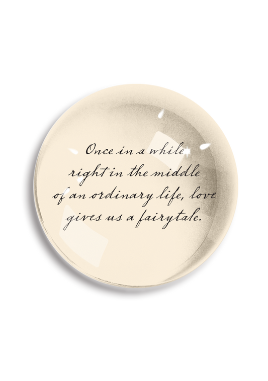 Once in a While Crystal Dome Paperweight// Min. Case of 2
