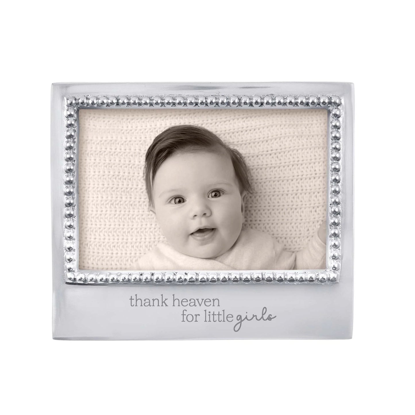 Mariposa - Thank Heaven for Little Girls Beaded 4x6 Frame