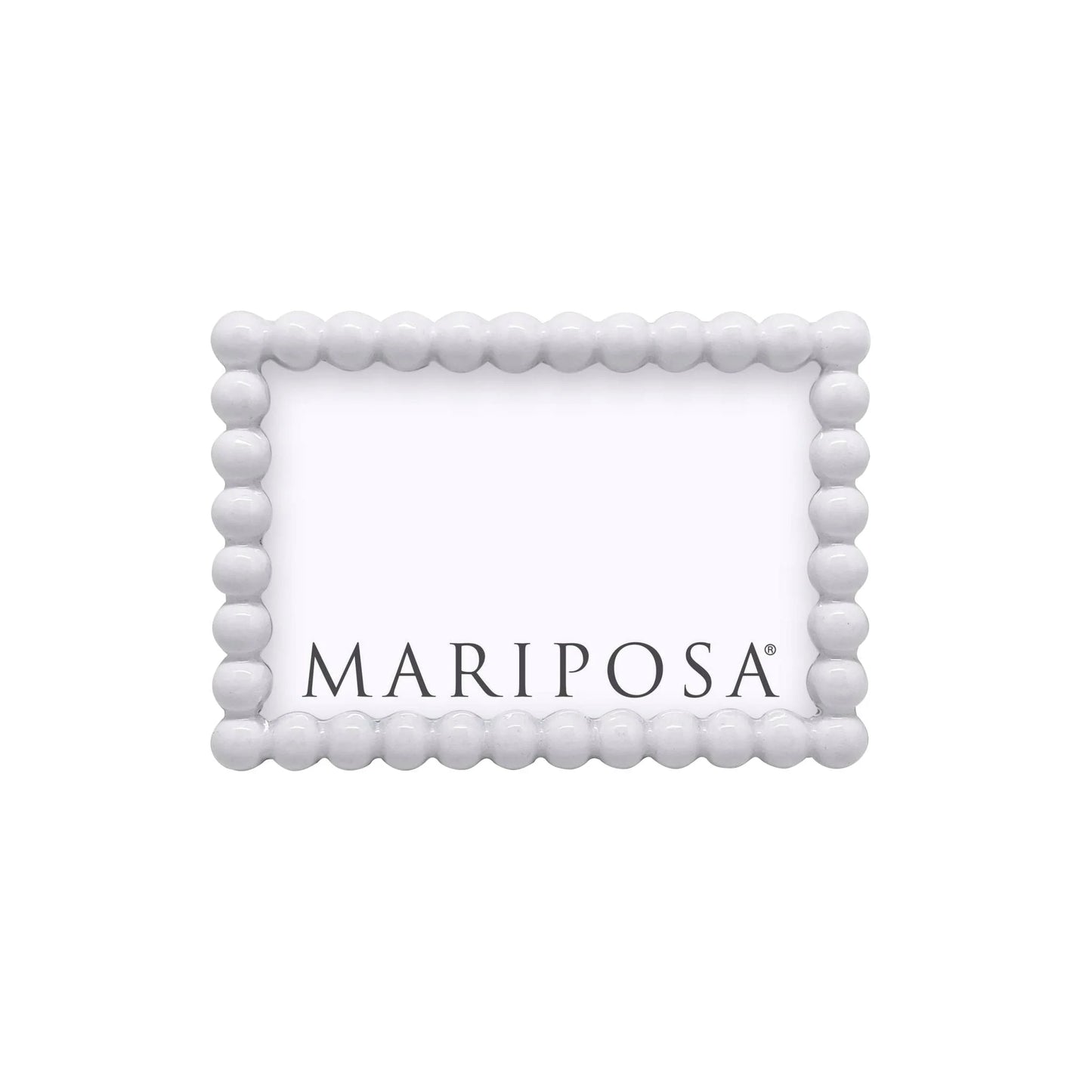 Mariposa Baubles white 4x6 picture frame