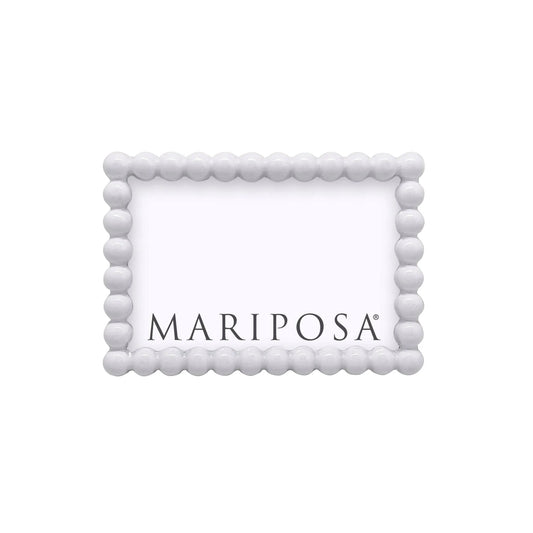 Mariposa Baubles white 4x6 picture frame