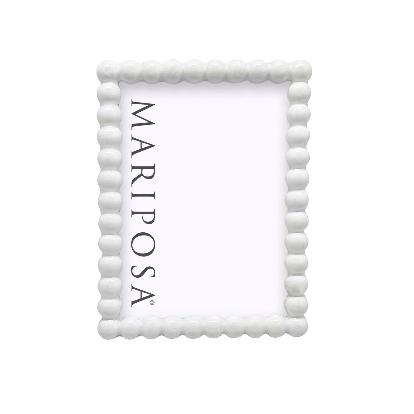 Mariposa Baubles white 5x7  picture frame