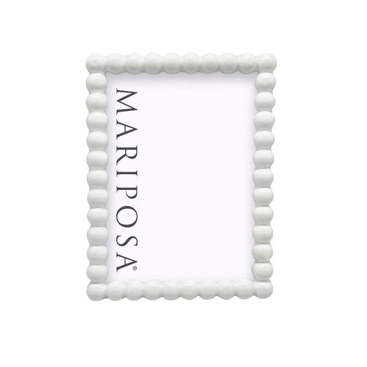 Mariposa Baubles white 5x7  picture frame