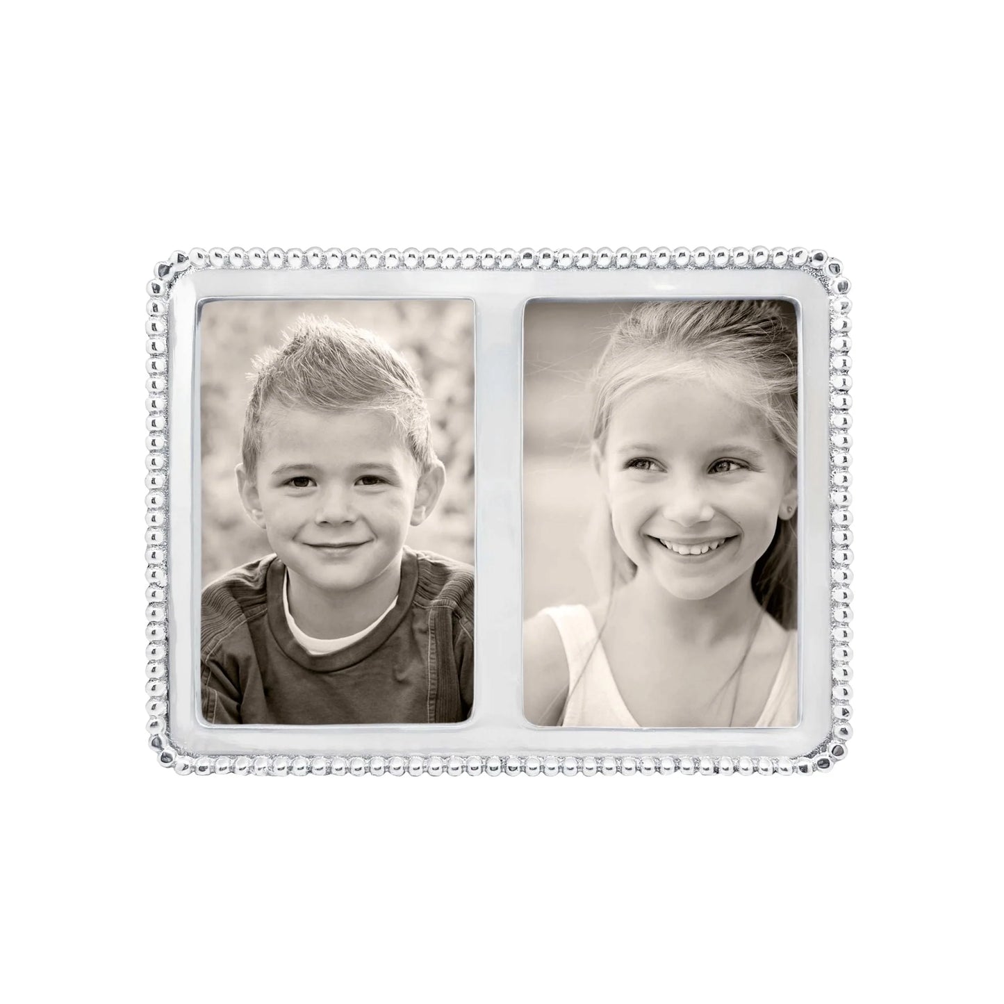 Mariposa Beaded double 4x6 picture frame