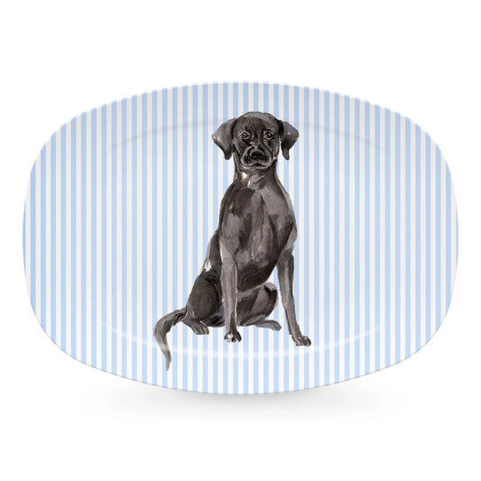 Mariposa Traychic - Best Friends Black Lab Platter
