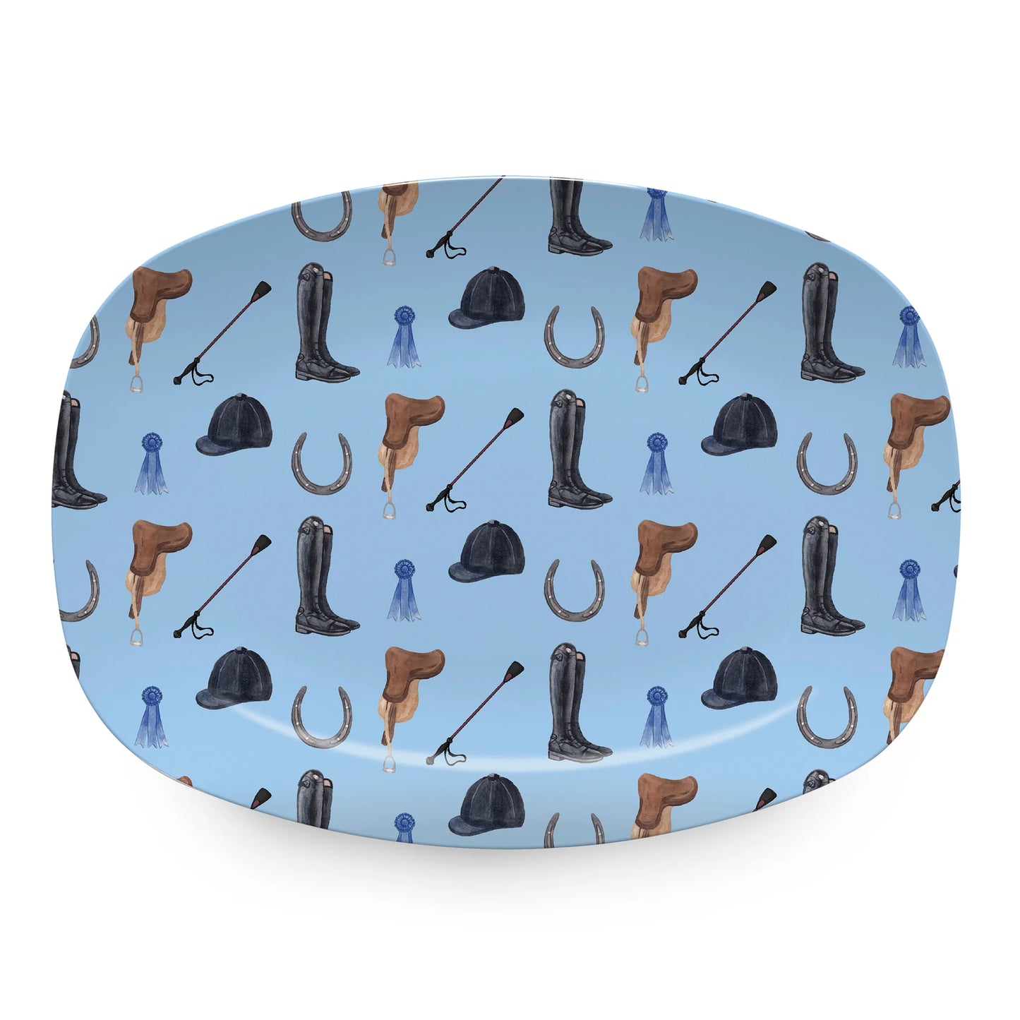 Mariposa TrayChic Blue Ribbon Platter