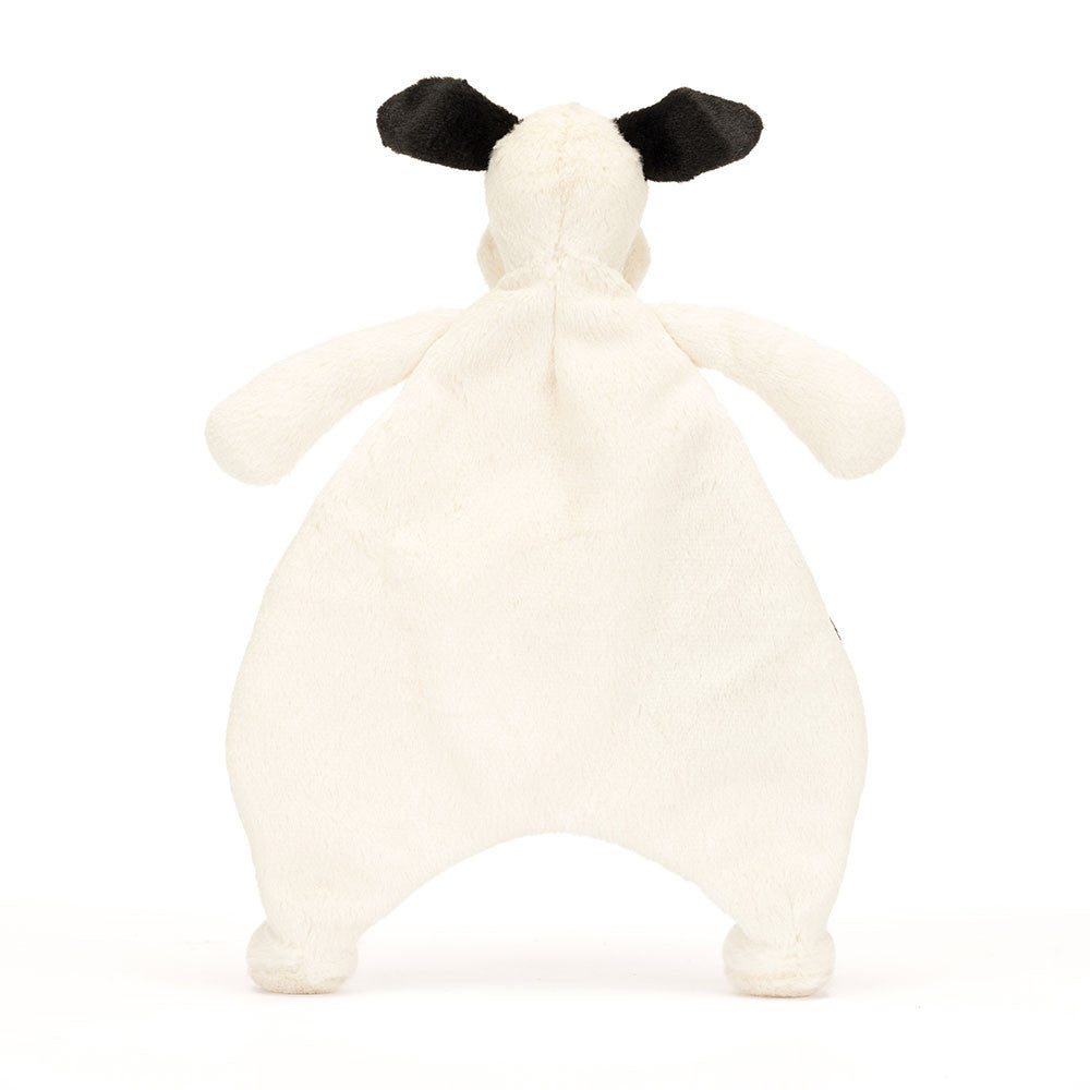 JellyCat Black and Cream Puppy Comforter