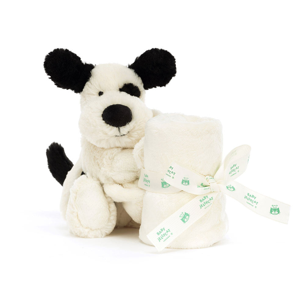 JellyCat Black and Cream Puppy Soother