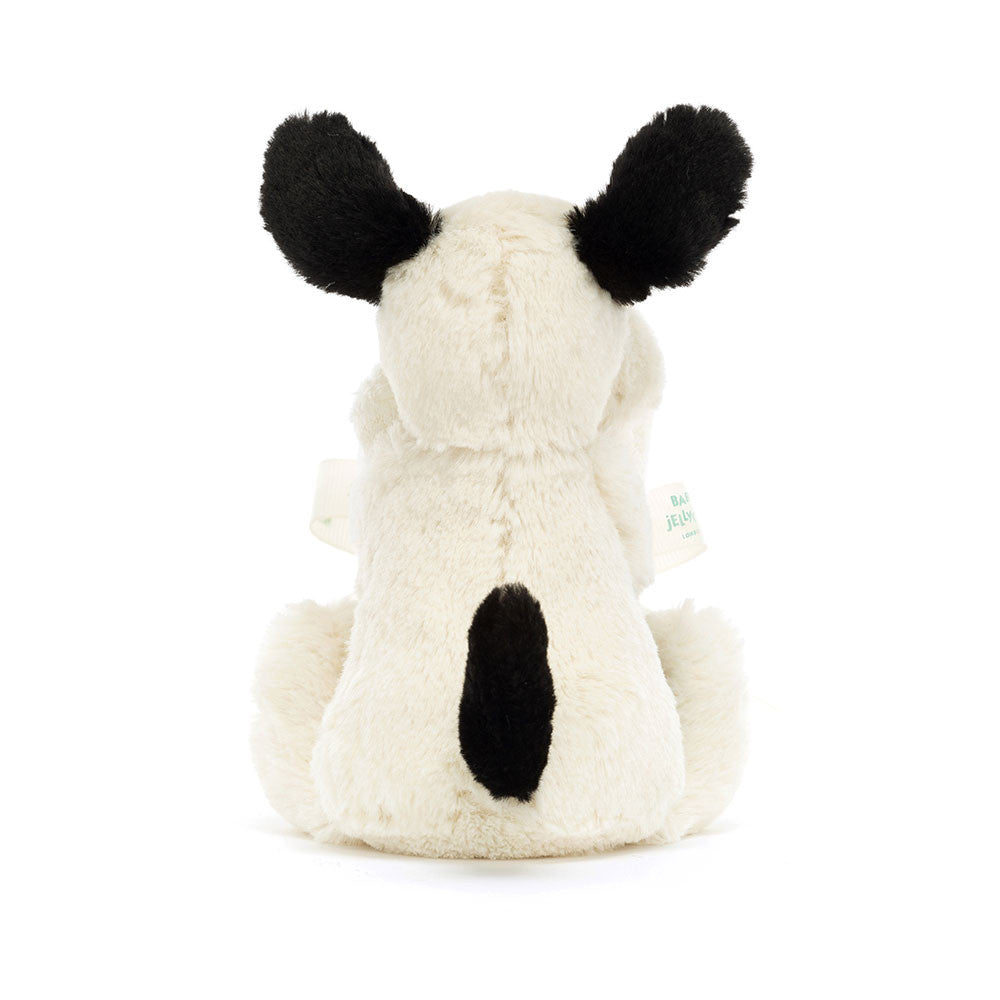 JellyCat Black and Cream Puppy Soother