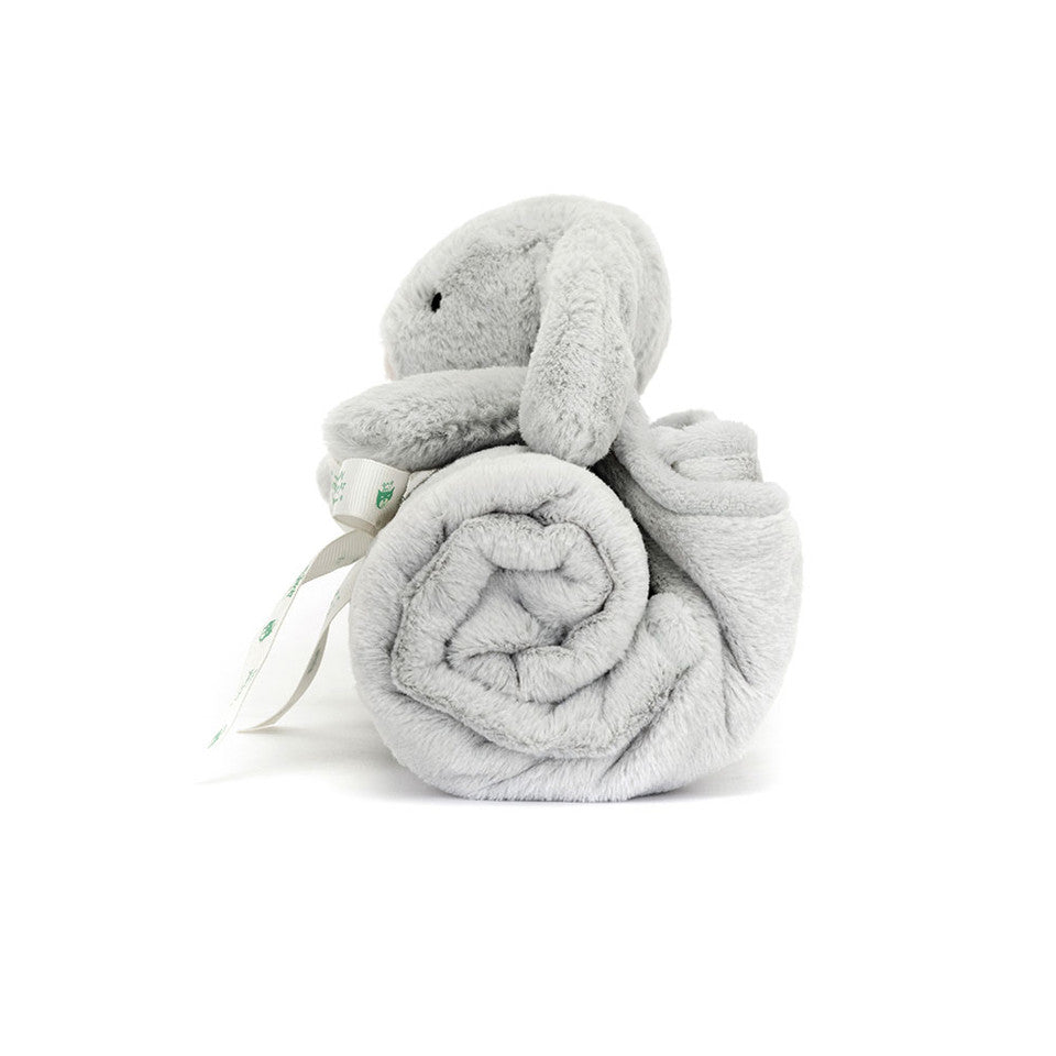 JellyCat Bashful Grey (Silver) Bunny Blankie