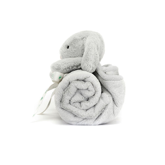 JellyCat Bashful Grey (Silver) Bunny Blankie