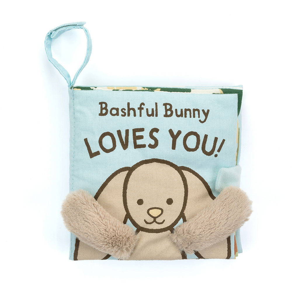 JellyCat Bashful Bunny Loves you Book