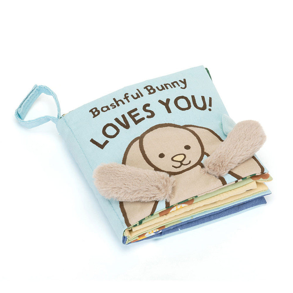 JellyCat Bashful Bunny Loves you Book
