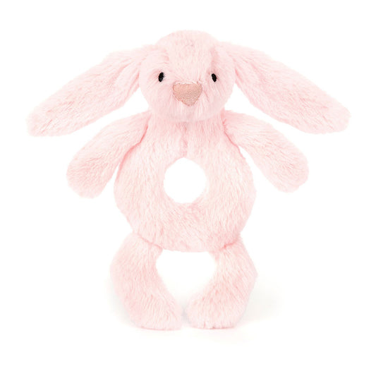 JellyCat Bashful Pink Bunny Ring Rattle