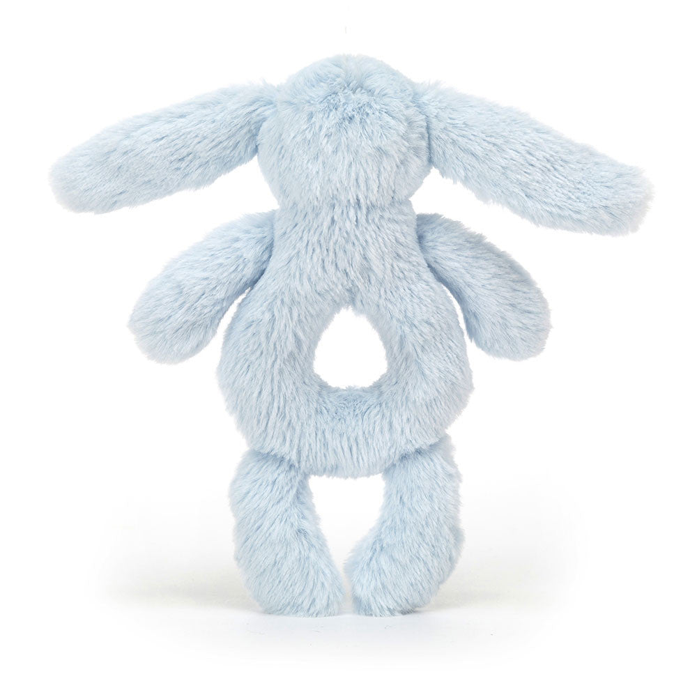 JellyCat Bashful Blue Bunny Ring Rattle