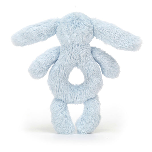 JellyCat Bashful Blue Bunny Ring Rattle