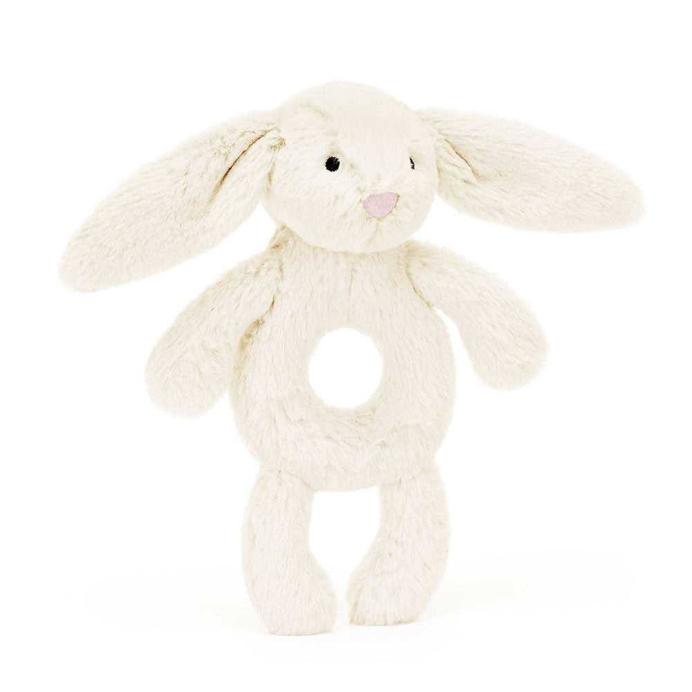 JellyCat Bashful Cream Bunny Ring Rattle