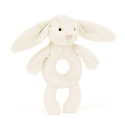 JellyCat Bashful Cream Bunny Ring Rattle