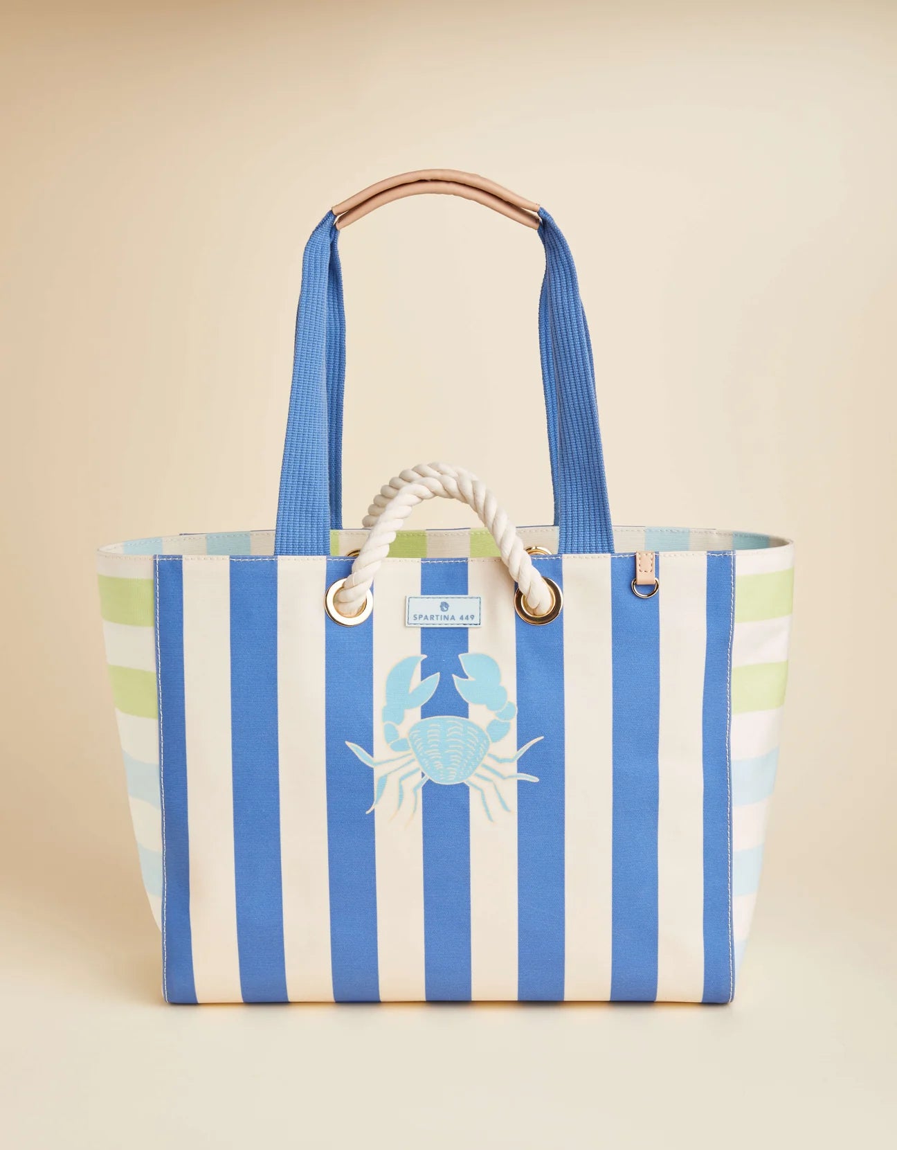 Spartina Beach Tote Overboard Stripe
