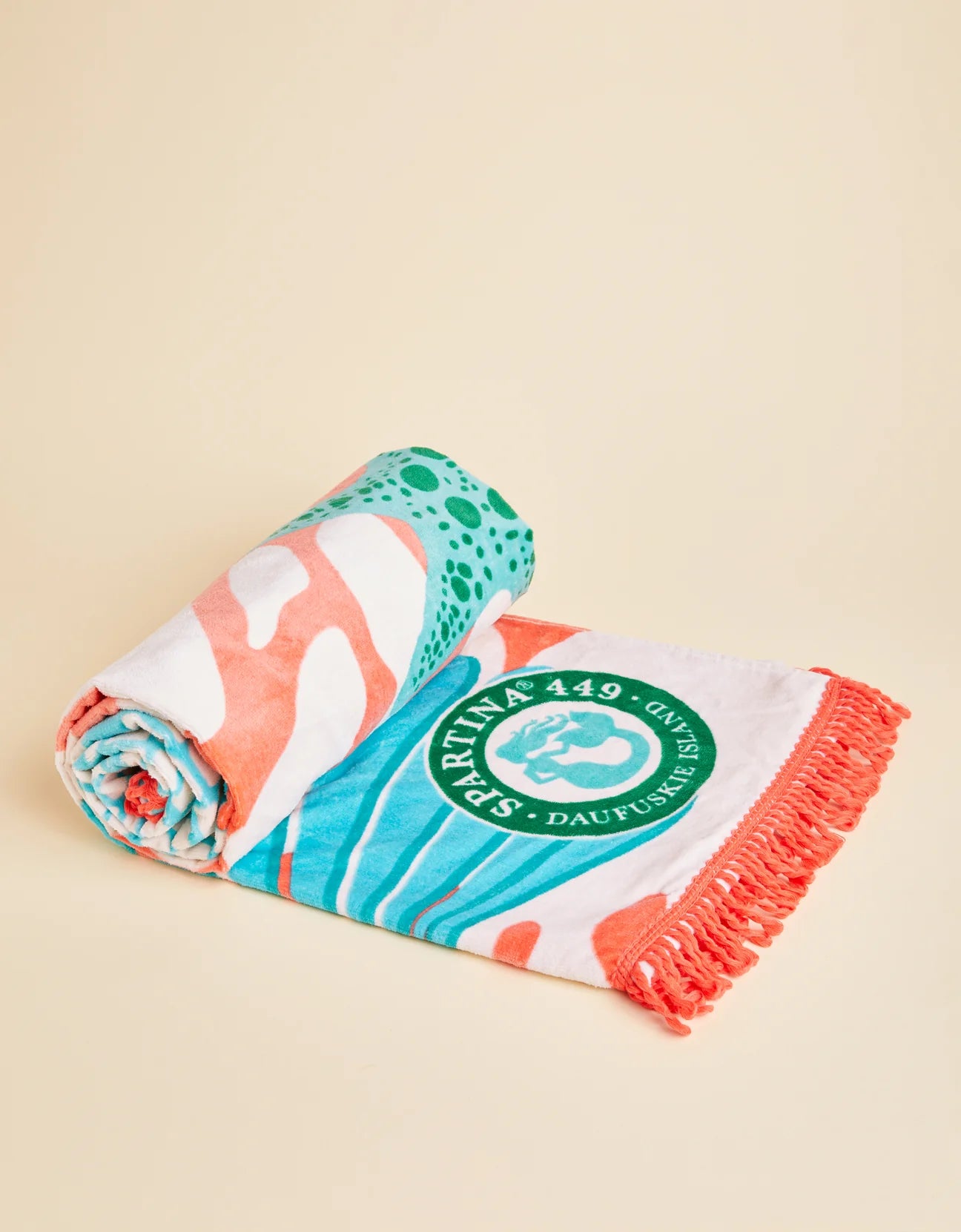 Spartina Beach Towel Ogeechee Sea Life Coral