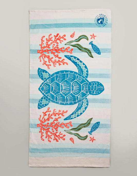 Spartina Beach Towel Sea Turtle