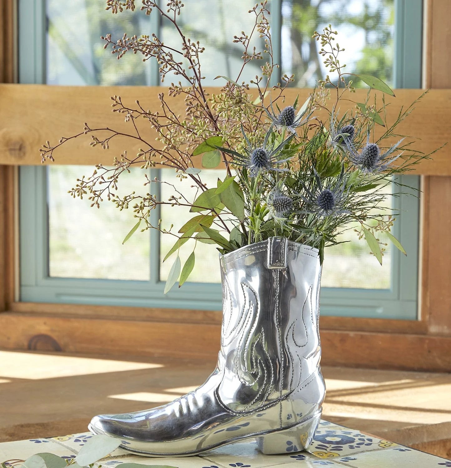 Mariposa Cowboy Boot Wine Cooler