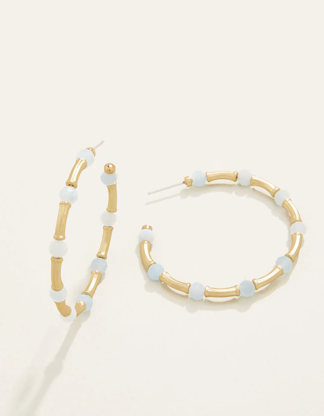 Spartina - Calm Waters Hoop Earrings - Aquamarine