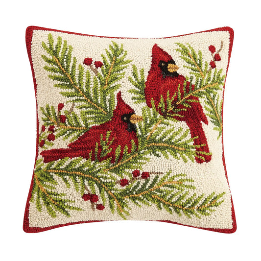 Peking Handicraft, Inc. - Cardinals Hook Pillow