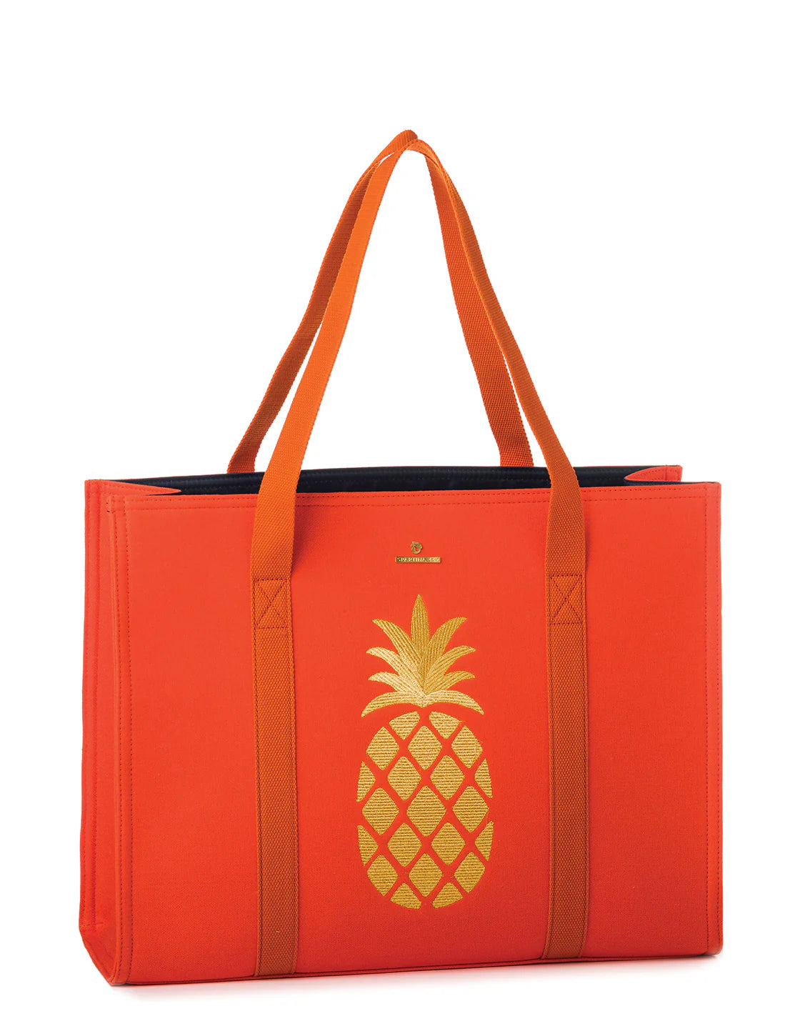 Spartina Orange Carry All Tote - Pineapple