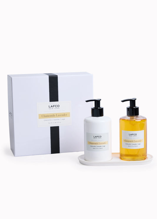 Lafco Chamomile Lavender Hand Care Set (Wash, Cream, Tray)