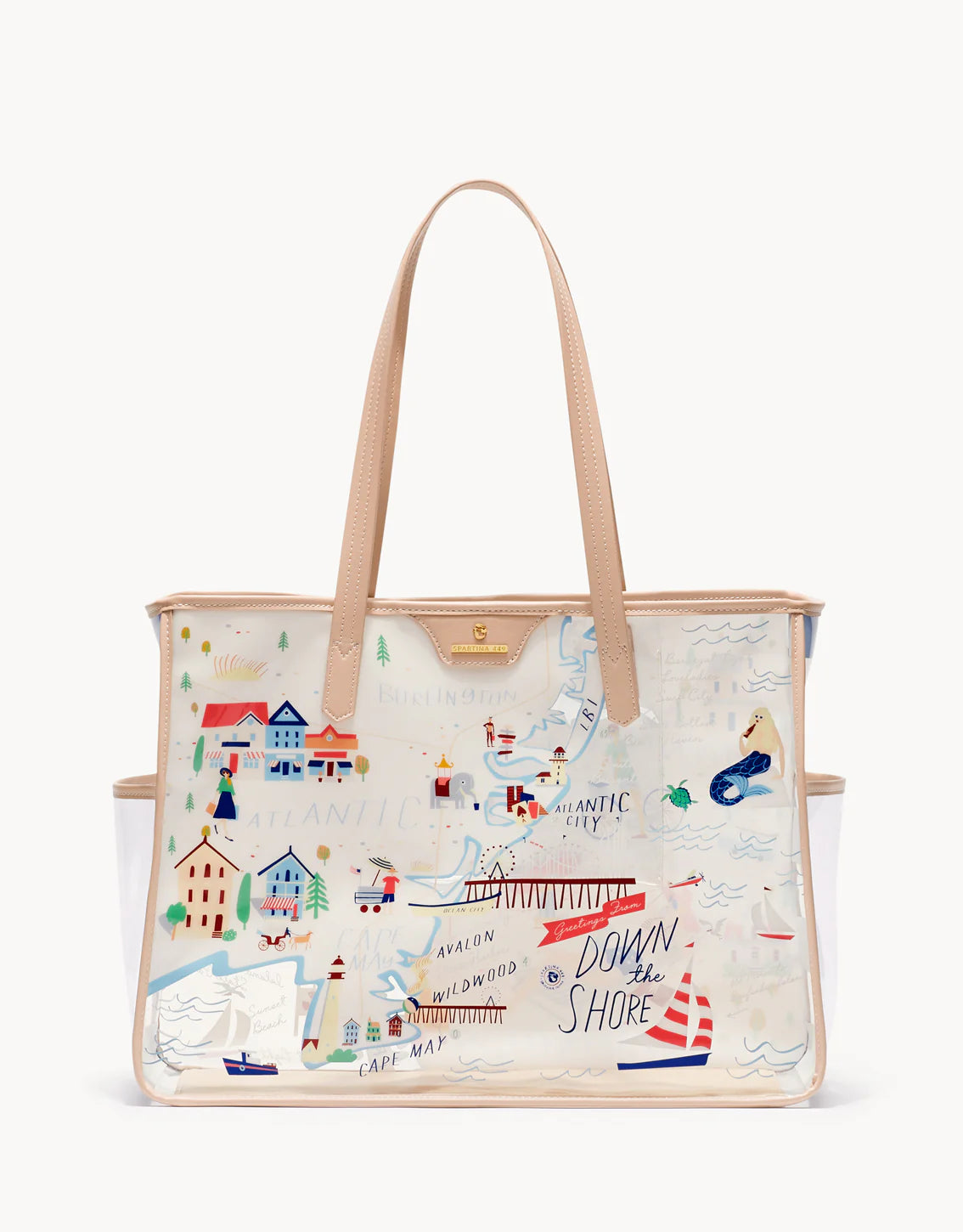 Spartina Down the Shore Clear Beach Tote