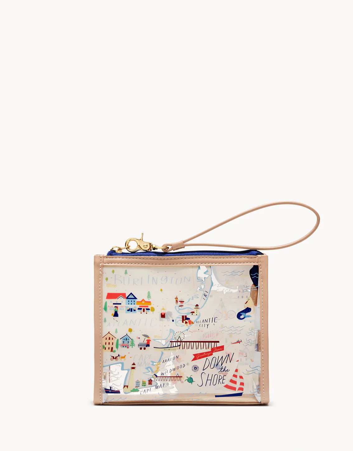 Spartina Down the Shore Clear Beach Wristlet