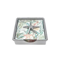 Mariposa Spiny Starfish Beaded Napkin Box