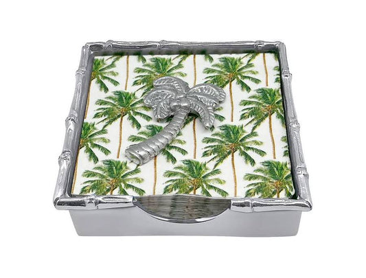Mariposa Palm Tree Bamboo Napkin Box Set