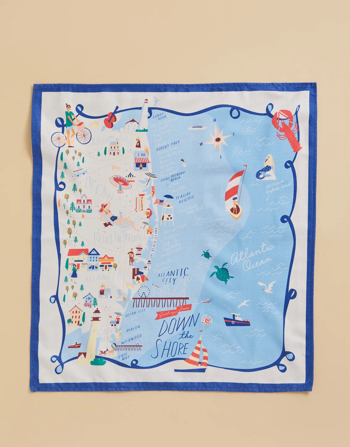 Spartina Down the Shore Dish Towel