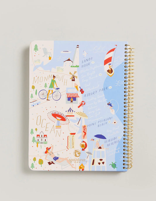 Spartina Down the Shore Ruled Spiral Notebook 6.5x8.5