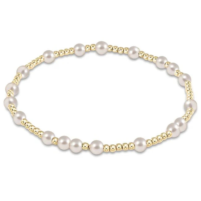 eNewton - Hope Unwritten Bracelet (4mm) - Pearl